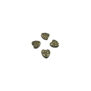 11x10mm žalvario sp. intarpai, 12vnt.