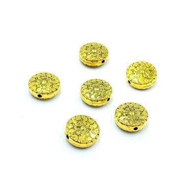 11x11mm aukso sp. intarpai, 11vnt.