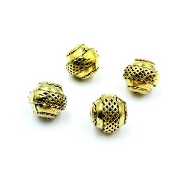 11x11mm aukso sp. intarpai, 4vnt.