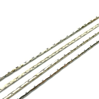1,1x1,1mm baltos sp. grandinėlė, 1m.
