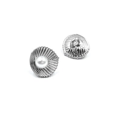 11x12mm sidabro sp. metalinė saga su kilpute, 2vnt.