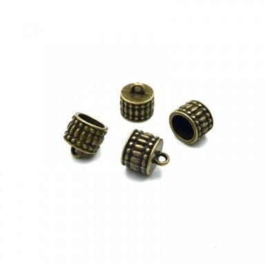 11x12mm žalvario sp. kepurėlės, 7vnt.