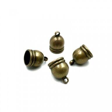 11x16mm žalvario sp. kepurėlės, 7vnt.