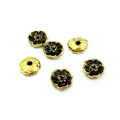 11x3mm aukso sp. intarpai, 6vnt.