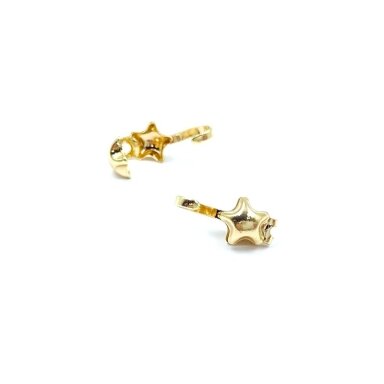 11x5mm 14k aukso sp. nerūdijančio plieno paslėpėjas su kabliukui, 2vnt.