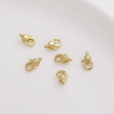 10x6mm 14k aukso sp. nerūdijančio plieno užsegimas, 1vnt. 10x6mm 14k aukso sp. nerūdijančio plieno užsegimas, 1vnt.