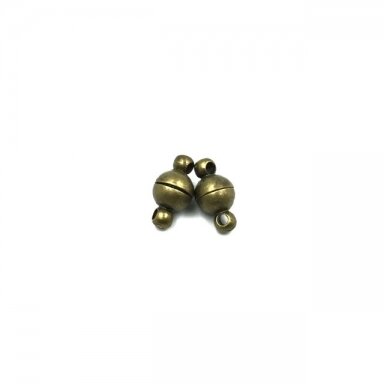 12x6mm žalvario sp. magnetiniai užsegimai, 2vnt.