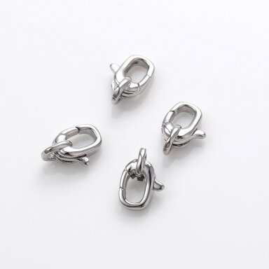11x7mm platinos sp. nerūdijančio plieno užsegimas, 1vnt. 11x7mm platinos sp. nerūdijančio plieno užsegimas, 1vnt.