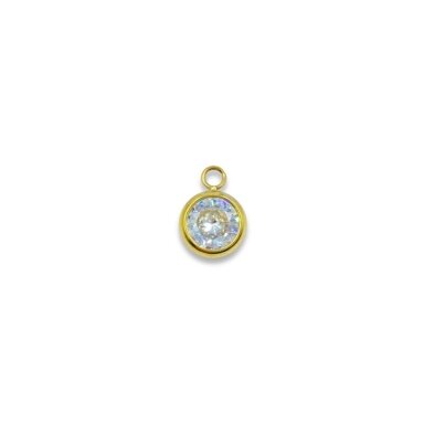 11x8mm 14k aukso sp. nerūdijančio plieno pakabukas, 1vnt.