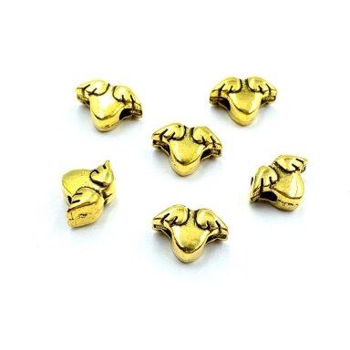 11x8mm aukso sp. intarpai, 15vnt.