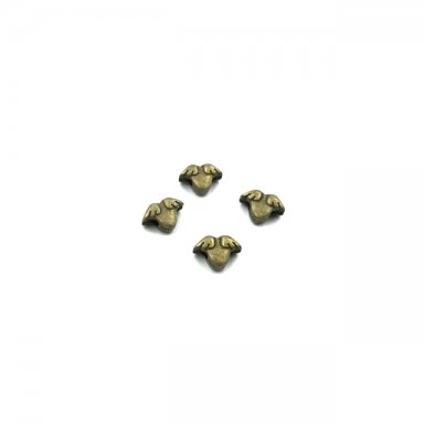 11x8mm žalvario sp. intarpai, 15vnt.