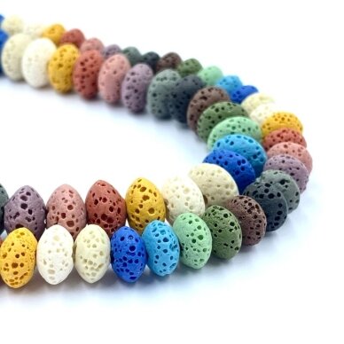 11x6mm mix sp. lava, disko formos, 20cm juosta 11x6mm mix sp. lava, disko formos, 20cm juosta