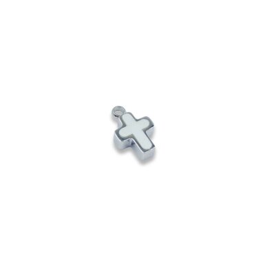 11x7mm platinos sp. nerūdijančio plieno pakabukas kryžius, 1vnt. 11x7mm platinos sp. nerūdijančio plieno pakabukas kryžius, 1vnt.