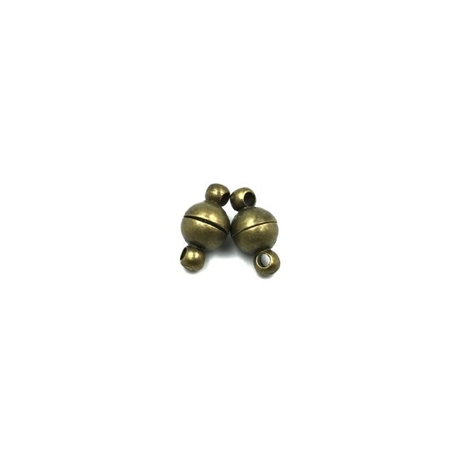 12x6mm žalvario sp. magnetiniai užsegimai, 2vnt.