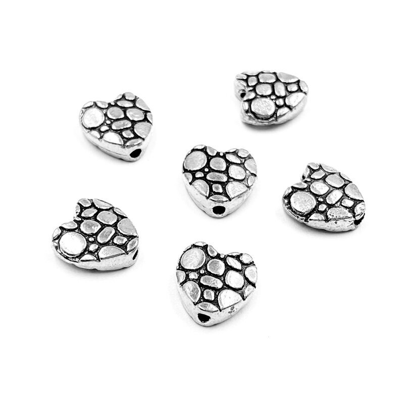 11x10mm sidabro sp. intarpai, 12vnt.
