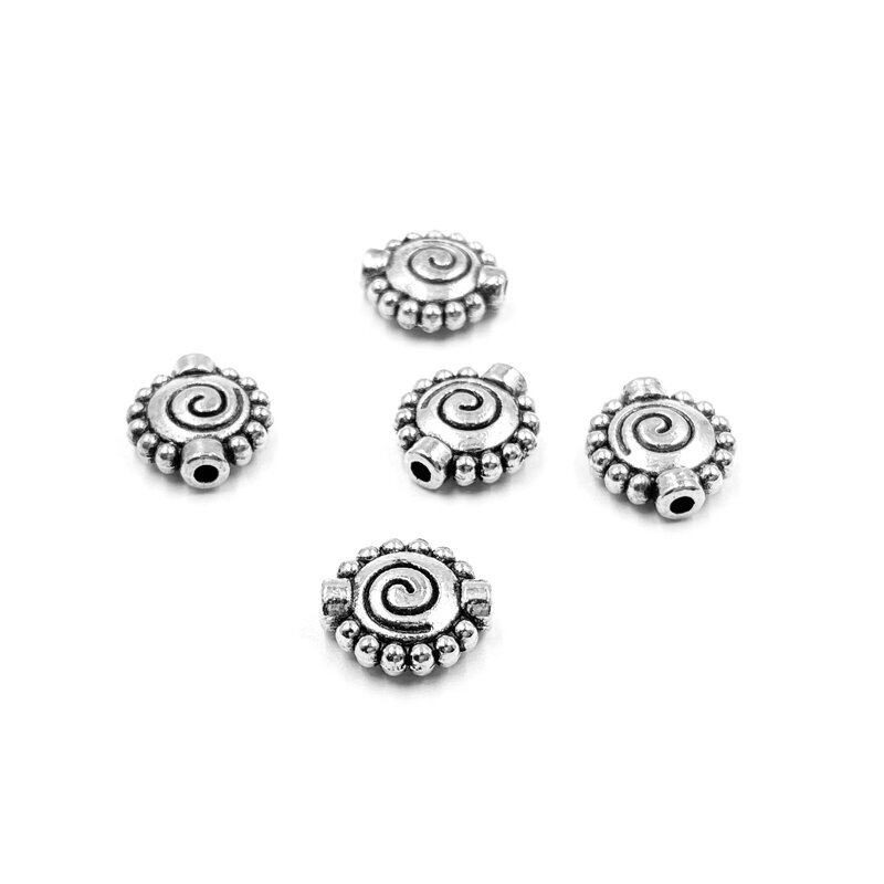 11x10mm sidabro sp. intarpai, 15vnt.