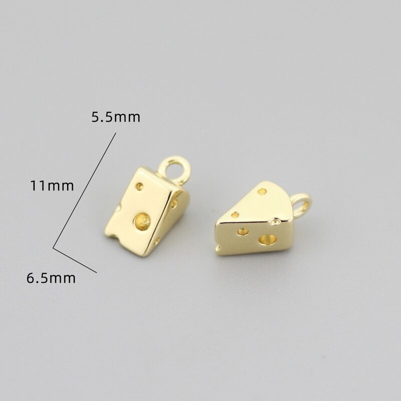 11x6,5mm 14k aukso sp. nerūdijančio plieno pakabukas sūris, 1vnt. 11x6,5mm 14k aukso sp. nerūdijančio plieno pakabukas sūris, 1vnt.