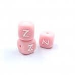 12mm rožinės sp. silikoninė Z raidė, 1vnt.