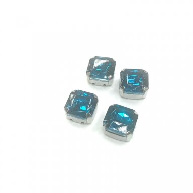 12mm electric sp. kristalai sidabro sp. rėmeliuose, 4vnt