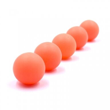 12mm koralų sp. tamsoje šviečiantys silikoniniai karoliukai, 5vnt.