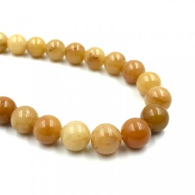 12mm oranžinės sp. žadeitas, 40cm juosta
