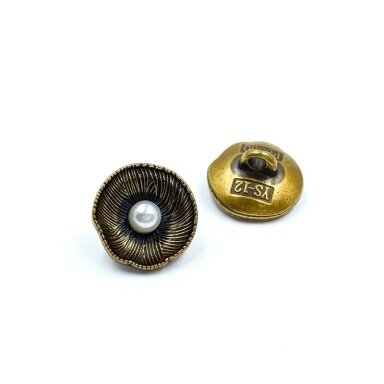 12mm sendinto aukso sp. metalinė saga su kilpute, 2vnt.