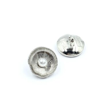 12mm sidabro sp. metalinė saga su kilpute, 2vnt.