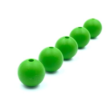 12mm žalios sp. silikoniniai karoliukai, 8vnt.