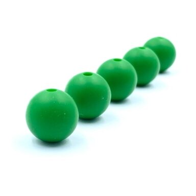 12mm žalios sp. silikoniniai karoliukai, 8vnt.