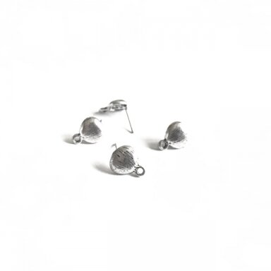 12x10mm sidabro sp. auskarų įvėrimai, 4vnt.
