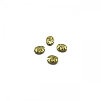 12x10mm žalvario sp. intarpai, 10vnt.