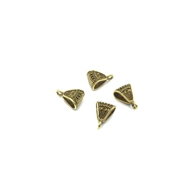 12x18mm aukso sp. pakabukų laikikliai, 11vnt.