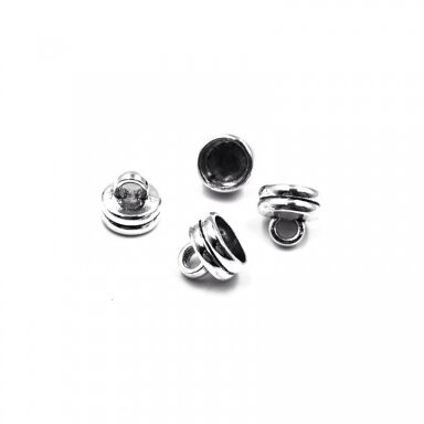 12x11mm sidabro sp. kepurėlės, 8vnt.