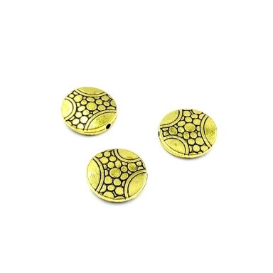 12x12mm aukso sp. intarpai, 11vnt.