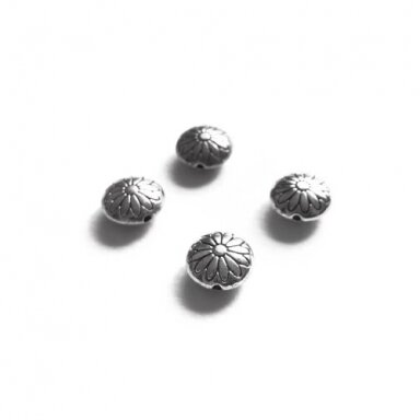 12x12mm sidabro sp. intarpai, 7vnt.