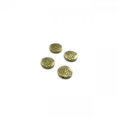 12x12mm žalvario sp. intarpai, 11vnt.