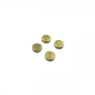12x12mm žalvario sp. intarpai, 8vnt.