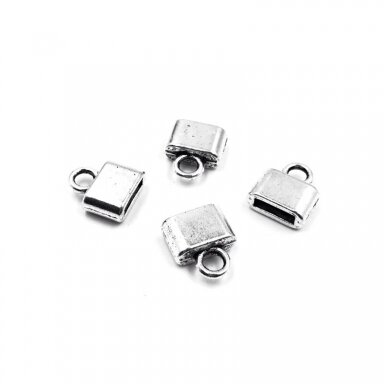 12x14x5mm sidabro sp. kepurėlės, 8vnt.