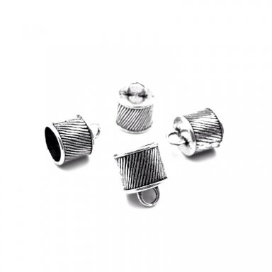 12x15mm sidabro sp. kepurėlės, 5vnt.