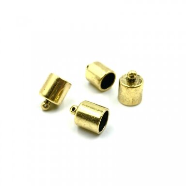 12x17mm aukso sp. kepurėlės, 4vnt.