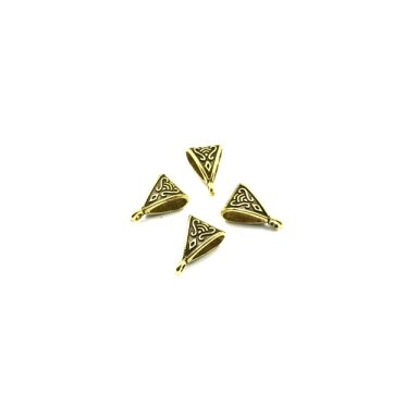 11x15mm aukso sp. pakabukų laikikliai, 18vnt.