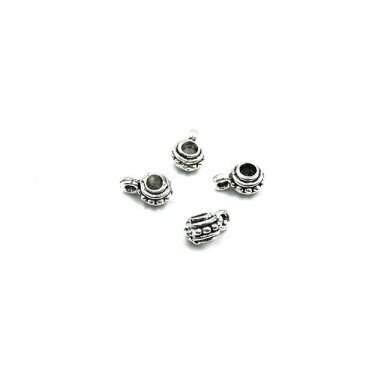 4x10mm sidabro sp. pakabukų laikikliai, 34vnt.