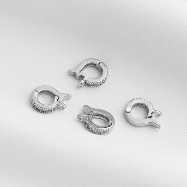 12x3mm platinos sp. nerūdijančio plieno pakabuko laikiklis, 1vnt.