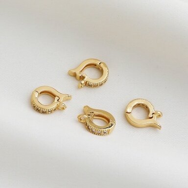 12x3mm 14k aukso sp. nerūdijančio plieno pakabuko laikiklis, 1vnt.