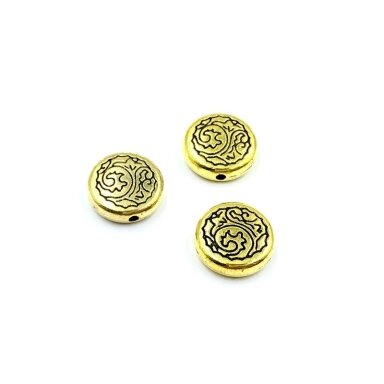 12x4mm aukso sp. intarpai, 8vnt.