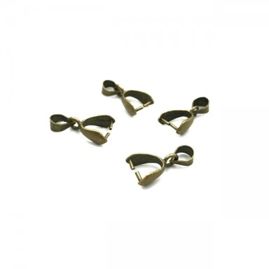 12x4mm žalvario sp. pakabukų laikiklis, 10vnt.