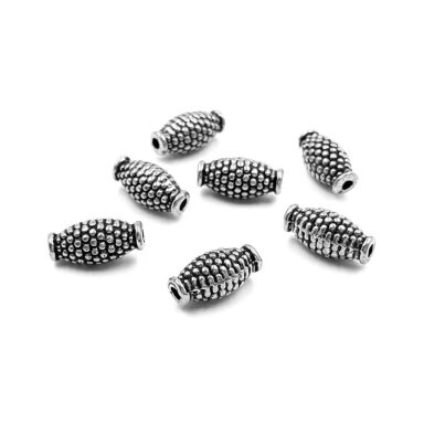 12x6mm sidabro sp. intarpai, 14vnt.
