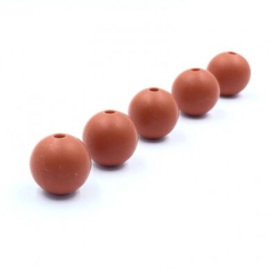 12mm rusvos sp. silikoniniai karoliukai, 8vnt. 12mm rusvos sp. silikoniniai karoliukai, 8vnt.