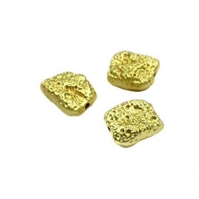 12x10mm 18k aukso sp. nerūdijančio plieno intarpas, 3vnt. 12x10mm 18k aukso sp. nerūdijančio plieno intarpas, 3vnt.