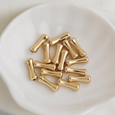 12x4mm 14k aukso sp. nerūdijančio plieno intarpai, 4vnt. 12x4mm 14k aukso sp. nerūdijančio plieno intarpai, 4vnt.